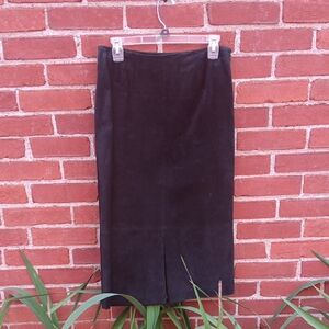 Alfani Black Suede Skirt
